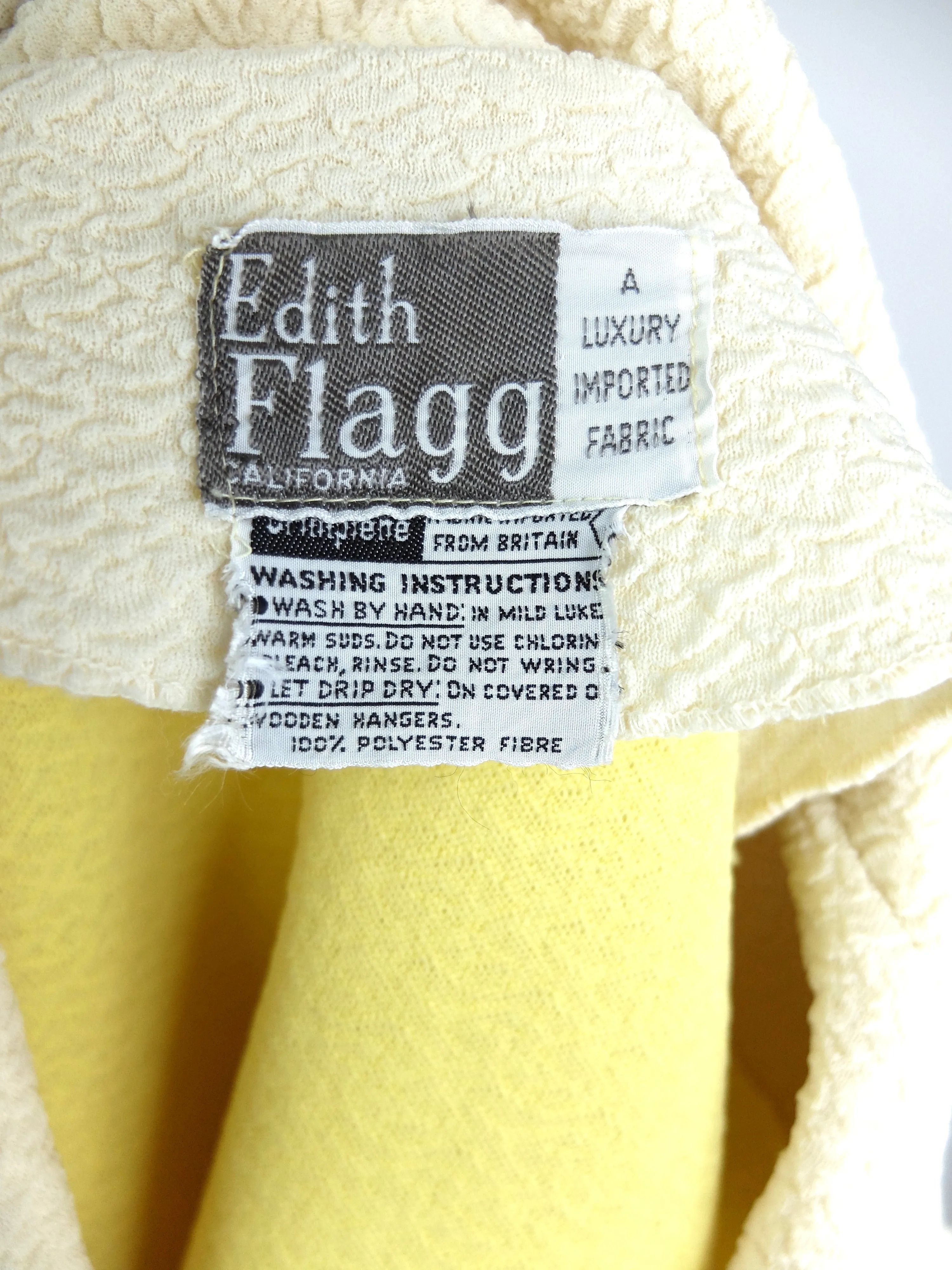 60s Mod Yellow Pastel Collared 3/4 Sleeve Blazer Jacket