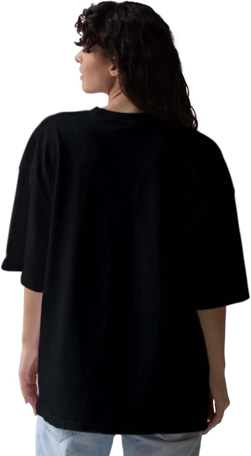 Anime Ramen Sketching Trendy Oversized T-Shirts for Women, Cotton T-Shirts, Perfect for Casual Wear | WB.6.31