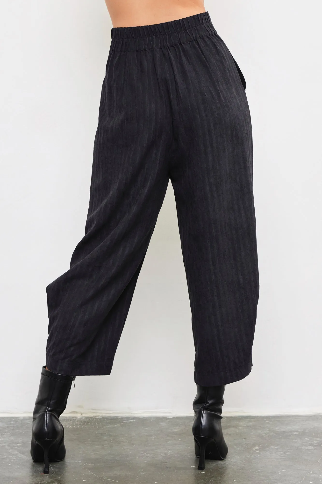 Black Pleated Pants