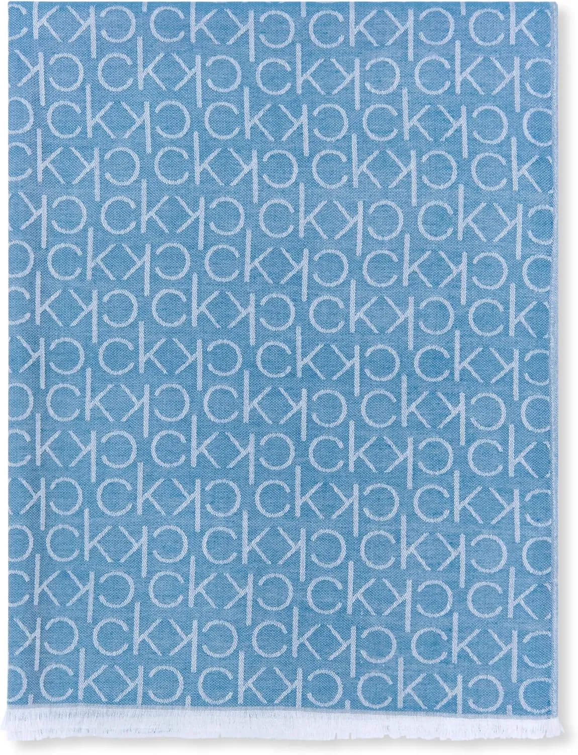 Calvin Klein Womens Soft Everyday Solid Pashmina Chambray Scarf