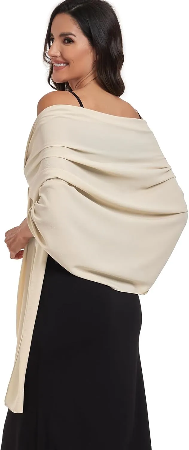 Chiffon Shawl and Wraps for Women Warm Scarves Wedding Evening Bridal Scarfs Pashmina Shawls