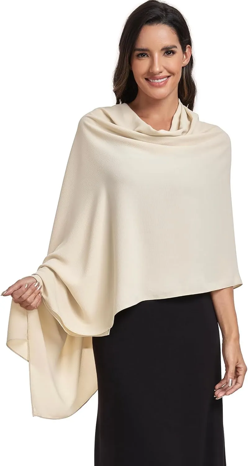 Chiffon Shawl and Wraps for Women Warm Scarves Wedding Evening Bridal Scarfs Pashmina Shawls