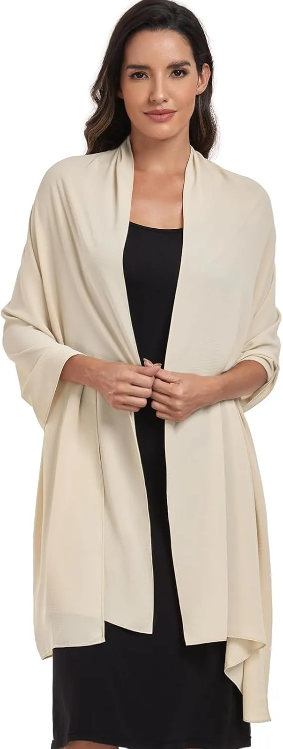 Chiffon Shawl and Wraps for Women Warm Scarves Wedding Evening Bridal Scarfs Pashmina Shawls