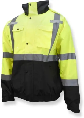 Durable Ripstop Bomber Jacket with Color Blocking