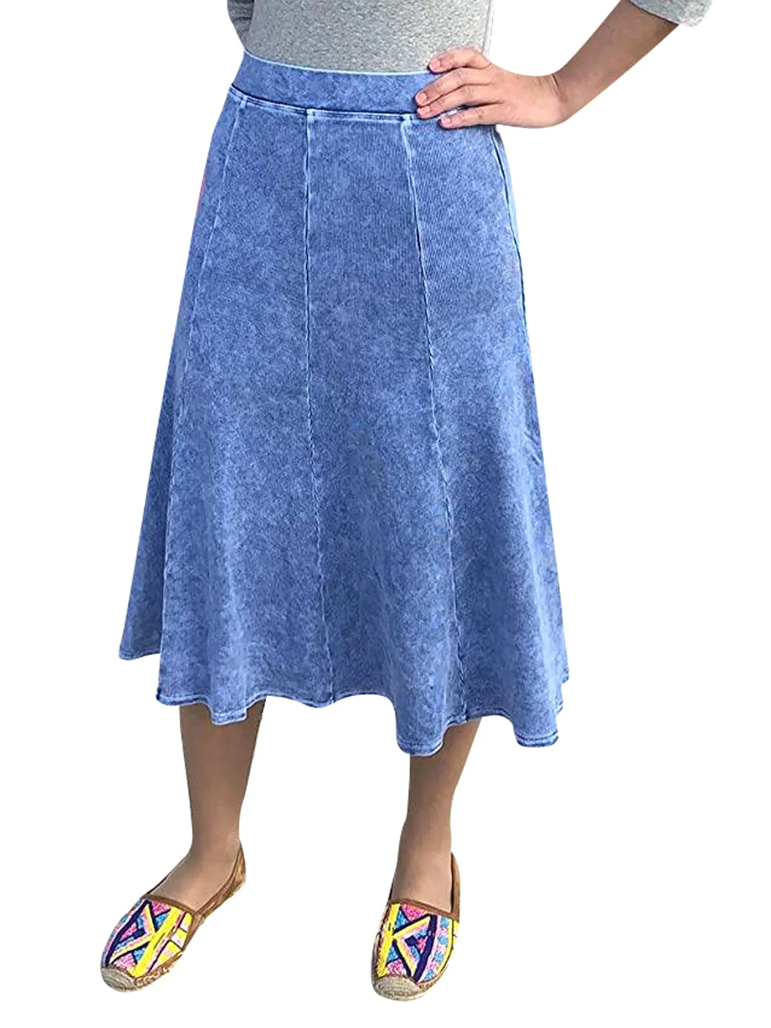 Hard Tail Ribbed Panel Skirt CS-126