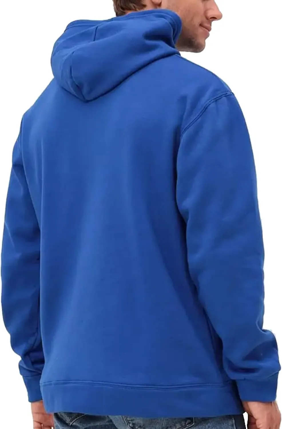 JIHUILAI Mens hoodie Fleece Hoodie Men Cotton-Blend Hooded Sweatshirt Solid Color Drawstring Hooded (S-3XL)