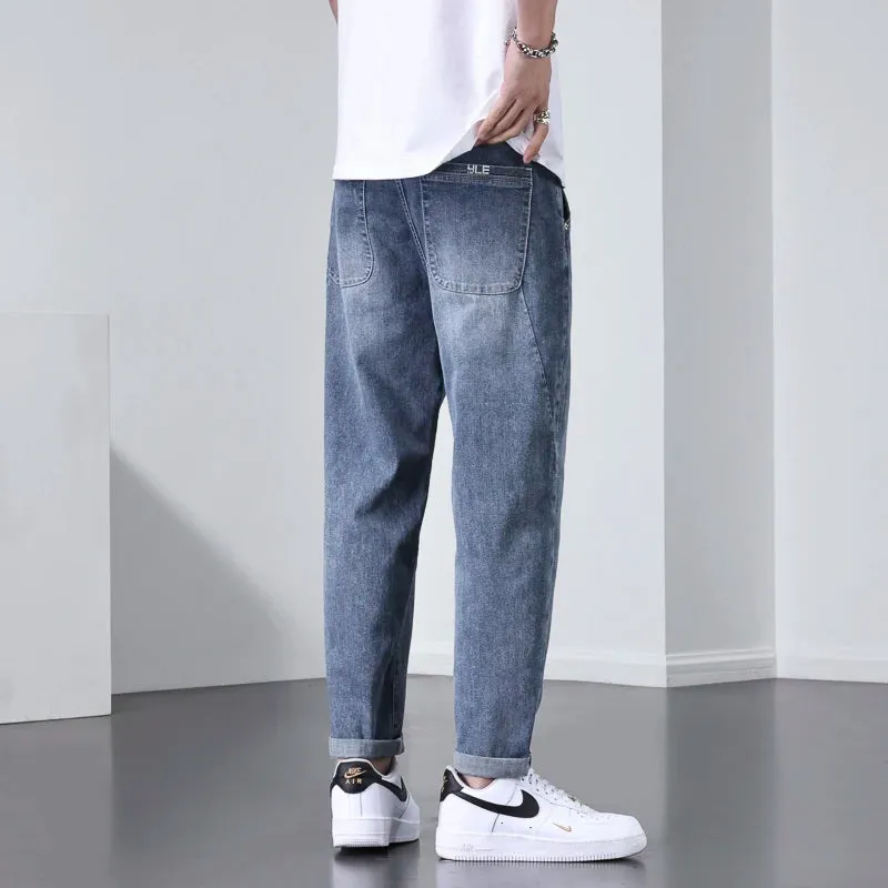 KUBRO Autumn New Classic Men's Slim Jeans Street Retro Y2K Trousers Fashion Hombre Elegant Versatile Cotton Stretch Denim Pants