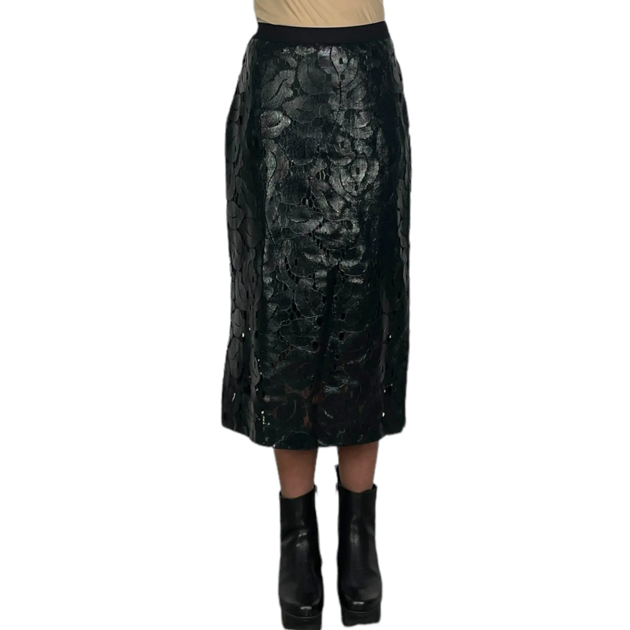 LACE SKIRT W/FOIL