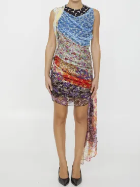 Marine Serre Regenerated Scarves Dress
