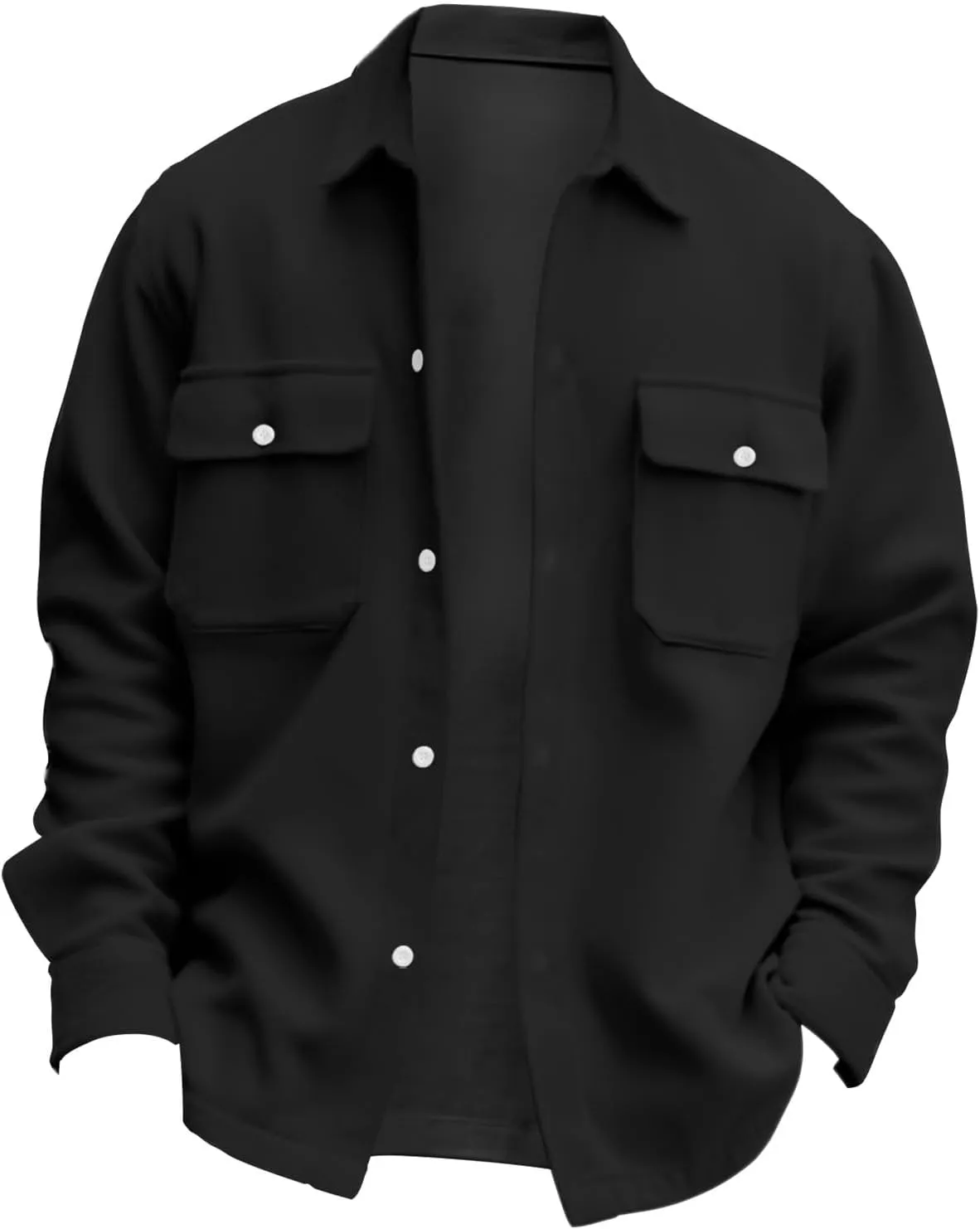Men's Corduroy Jacket Button Down Shirt Jackets Long Sleeve Graphic Winter Coat Windbreaker Mens Fashion Clothes
