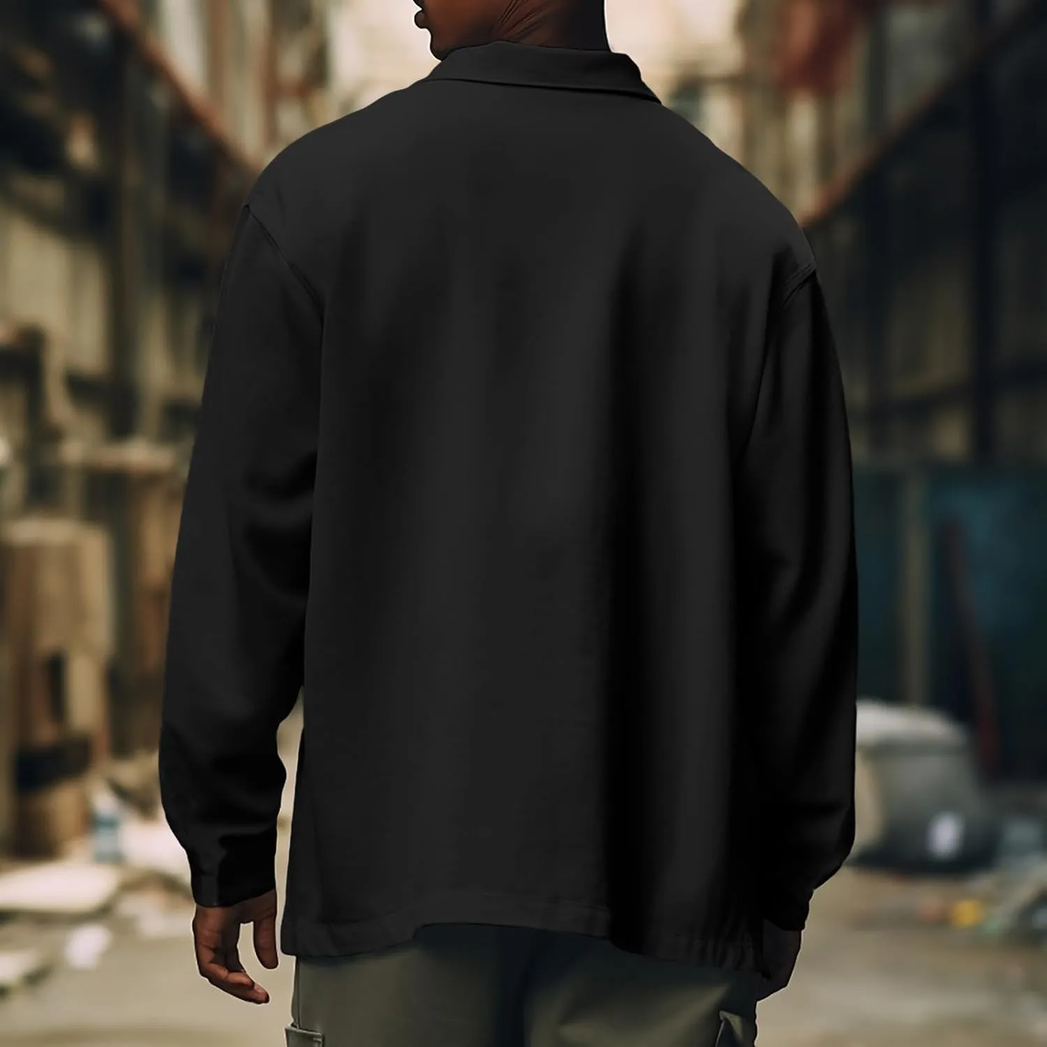 Men's Corduroy Jacket Button Down Shirt Jackets Long Sleeve Graphic Winter Coat Windbreaker Mens Fashion Clothes