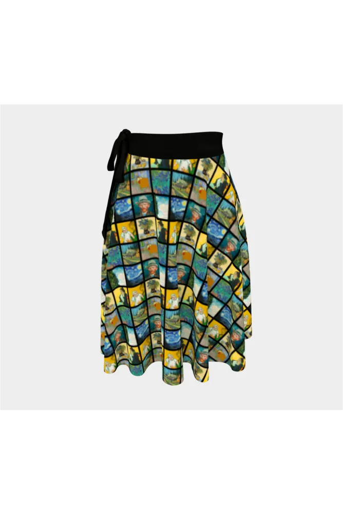 Van Gogh Expo Wrap Skirt