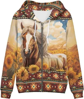 WELLFLYHOM Women Y2K Hoodie Zip Up Sweatshirt Vintage Jackets Hooded Cardigan