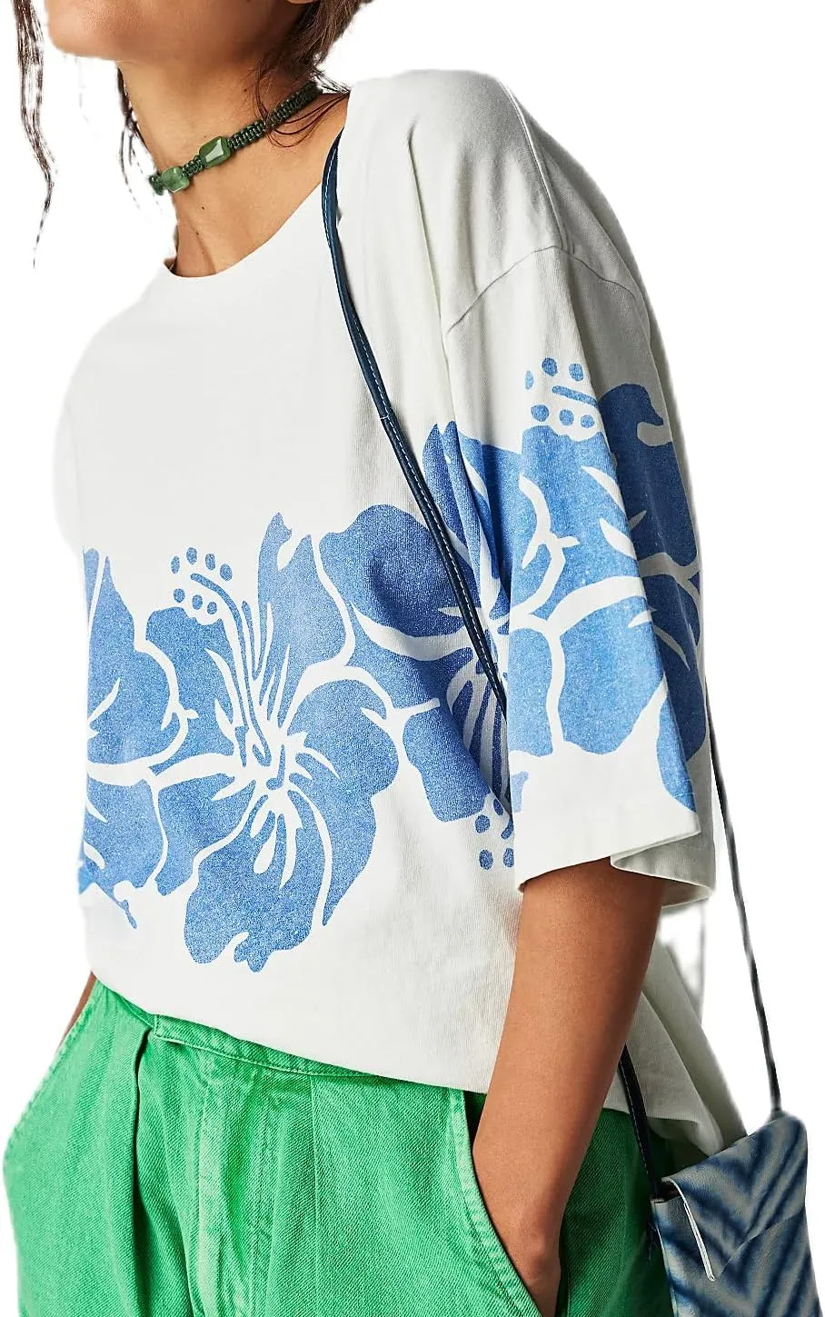 Women Oversized Graphic Print Graffiti Short Sleeve Crew Neck Streetwear T-Shirts Y2k Going Out Tops Aesthetic Tee