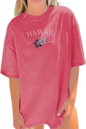 Womens Oversized Graphic Tee Shirts Fruit Sardine Hibiscus Lobster Tshirt Y2k Vintage Cute Summer Shirts for Teens