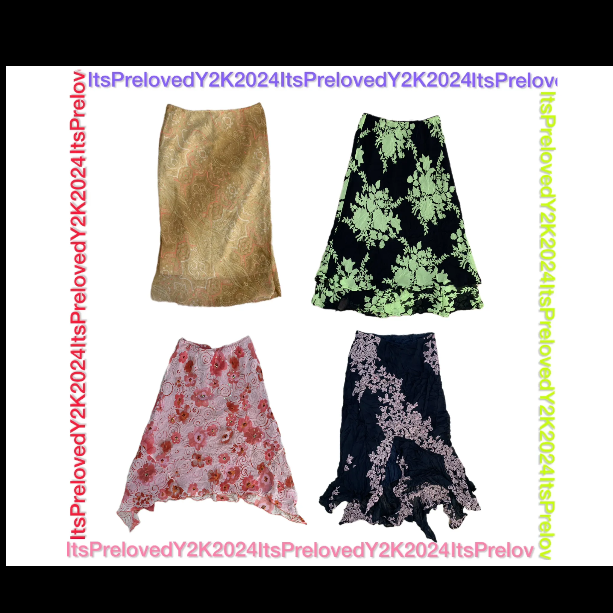 Y2k Floral Skirts(RX-451)