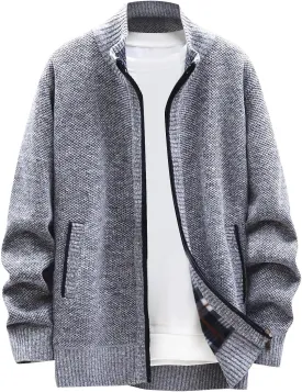 Ymosrh Mens Coats and Jackets Stylish Autumn Winter Men's Fashion Loose Cardigan Warm Lapel Hooded Jacket Sweater